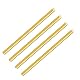 LAVMHAB Messingstab 4mm x 150mm, Massive Runde Messingstangen für DIY Handwerk (4 Stück)
