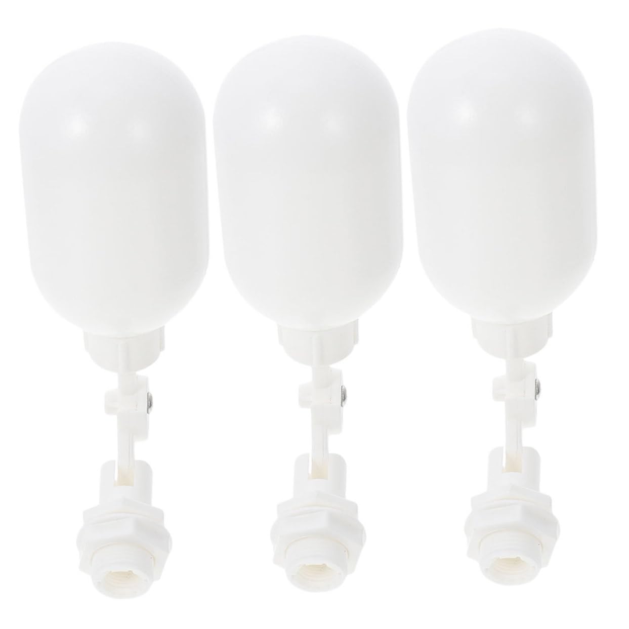 KICHOUSE 3pcs Float Valve Water Tank Ball Float Fill Valve Water Level Ball Valve Refill Water Auto Floating Balls Water Tank Floating Ball Water Filter Float Ball Valve Plastic White