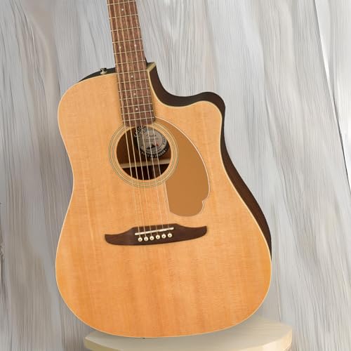 Fender Redondo Player Acoustic Guitar, with 2-Year Warranty, Natural, Walnut Fingerboard