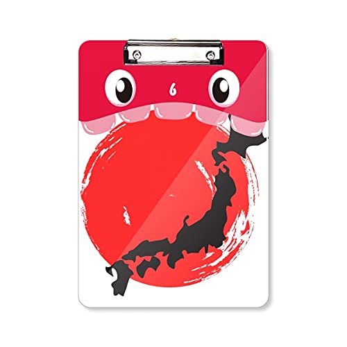Dossier à tête plate carte noire résumé le japon bloc-notes apprentissage