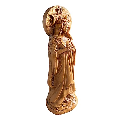 Estatua Selene Diosa de la Luna dorada miniatura 4