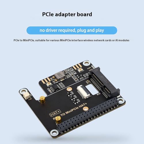 Adaptador PCIE a pequeño PCIe HAT para expansión de tarjeta WiFi USB miniatura 4