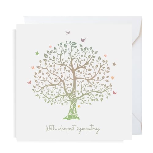 Second Ave Deepest Sympathy Square Card Condolences Bereavement Card
