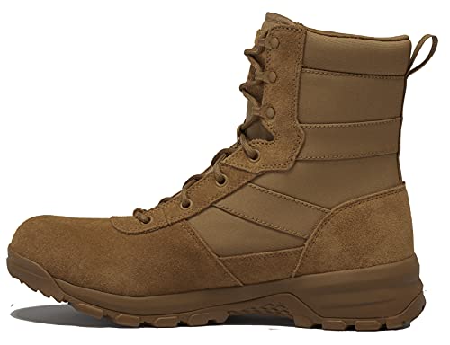 Belleville Spear Point BV518 8 Inch Hot-Weather Lightweight Military Boots for Men - Cattlehide Leather Army Boots - Rubber Traction Outsole - Berry Compliant - Coyote3