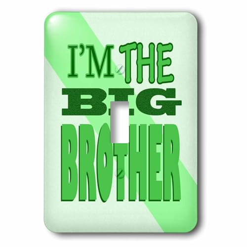 Im the Big Brother Interrupteur à bascule vert 3dRose lsp_13831_1 décoratif pour chambre