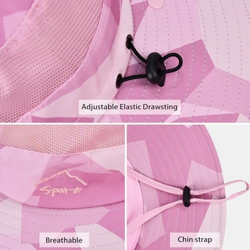 Sombrero de sol para mujer con protección UV y ala ancha miniatura 6