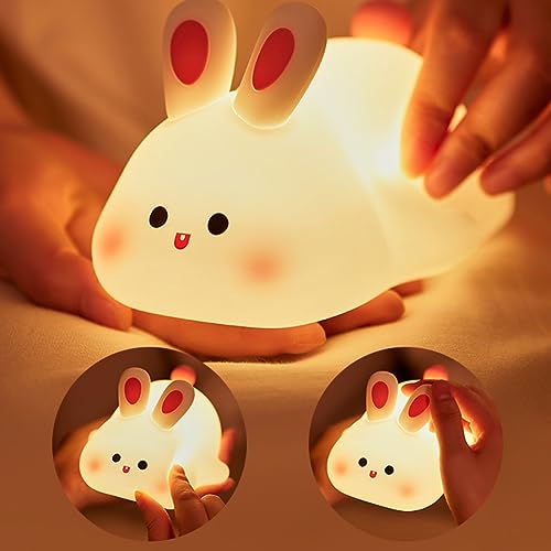 Lámpara de noche con luz de conejo flexible miniatura 4