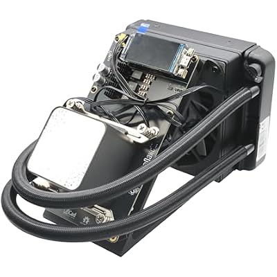 New Bitaxe Miner NerdQaxe++ Hydro Rev 6.1 6T 100W BTC Miner 2.4G WiFi 16.5 J/TH Crypto Machine, Quiet Open-Source Mining Machine, High Efficiency for BTC Mining