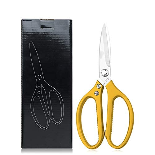 Tijeras de cocina acero inoxidable con mangos antideslizantes(Stainless Steel?gold)