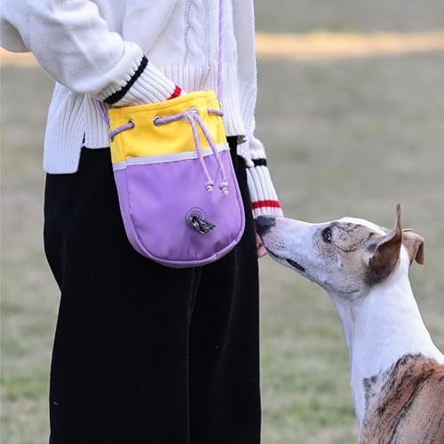 Bolsa de golosinas para perros con correa ajustable para pienso y premios 8