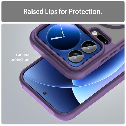 Image of Compatible with Xiaomi 17 Pro Case Cover,Compatible with MagSafe,Anti-Fall,Compatible with Xiaomi 17 Pro 5G 25098PN5AC Cell Protective Phone Case Purple