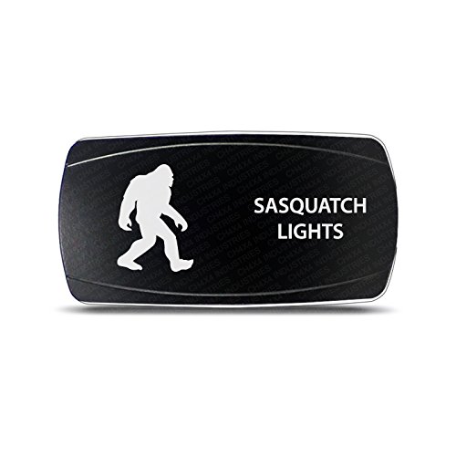 CH4X4 Rocker Switch Sasquatch Lights Symbol - Horizontal - While Led