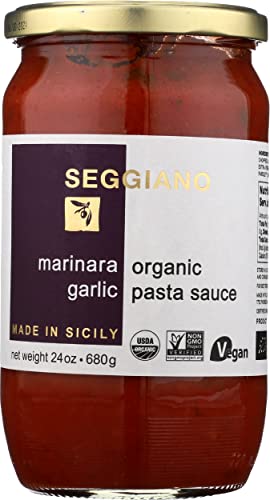Seggiano Organic Marinara Pasta Sauce, Gluten Free, Non GMO, 24 Ounce (Pack of 6) image 2