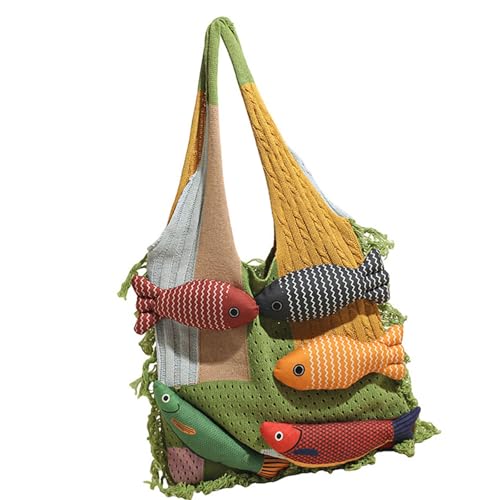 Sac à main voyage essentiel motif poisson original pour le travail