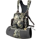 MOXULE Binocular Harness Chest Pack: Waterproof Bino Case with Hunting Hand Warmer Pouch and...