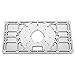 Aluminum Router Table Insert Plate the Trim Panel for Woodworking Benches with 4 Rings, Screws