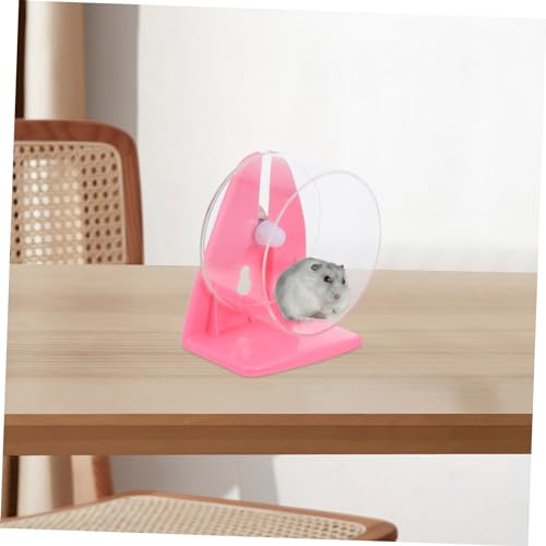 Happyyami 1pc Hamster Exercise Wheel Durable Non Slip Animal Running with Bearings for Guinea Pigs Pet Supplies Silent Design for Peaceful Playtime