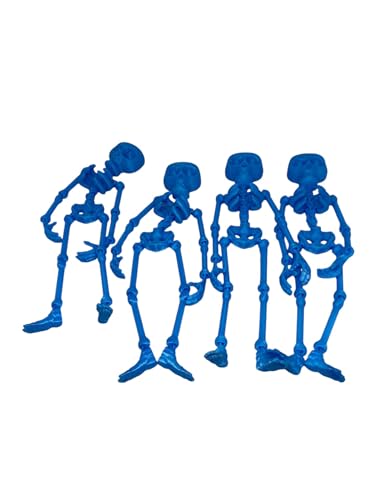 Halloween Skeleton Decorations, Set of 4 Glow in The Dark Pieces3D Printed Skeleton Toys for Halloween Decoration,Flexi Skeleton,Statue fidgettoyshalloween Toys