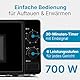 Clatronic® Mikrowelle | 700 Watt | 6 Stufen | 20 Liter Garraum | 360° Drehteller | Timer mit Endsignal | Microwelle | Microwellengerät | MW 791 schwarz