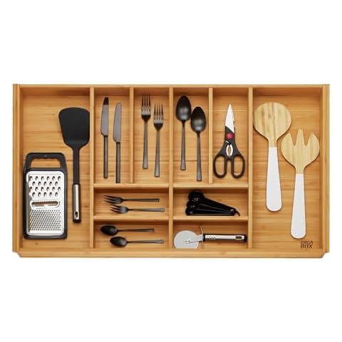 Range-couverts ORGA-BOX 3 en bambou Cover