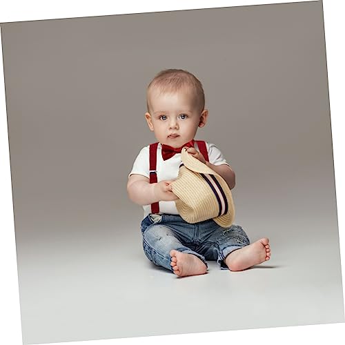 1Set Adjustable Back Suspenders Bow Tie Set with Strong Clips Elastic Clip Design for Boys for Any Occasion Excellent Idea3