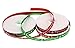 ATRibbons 50 Yards 3/8 Inch Merry Christmas Printing Grosgrain Ribbon Christmas Red and Green Ribbons for Gift Wrapping and Holiday Decorations,25 Yards/Spool x 2 spools (Red+Green)