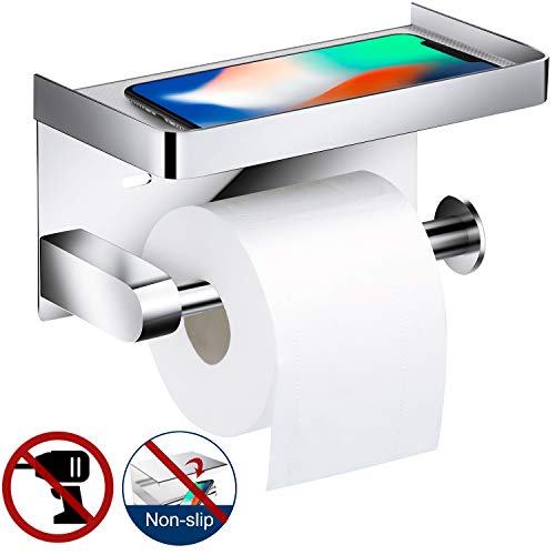Preisvergleich Produktbild Toilettenpapierhalter Ohne Bohren, Braoses 3M Selbstklebend Toilettenpapierrollenhalter 304 Edelstahl WC Halter Rollenhalter Klopapierhalter Papier für Küche und Badzimmer