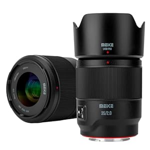 Meike 35mm F2.0 Full Frame AF STM(Stepping Motor) Lens Wide Angle Auto Focus Fixed Prime Portrait Lenses for Sony E Mount Mirrorless Cameras A9 A9II A7III A7II A7RII A7 A7R3 A7R4 A7IV A7C A7CII A7SIII