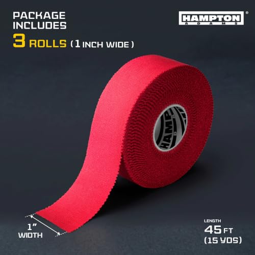Image of Hampton Adams Athletic Sports Tape, Very Strong, Easy Tear, No Residue