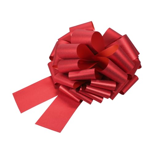 Lazos grandes de 16 pulgadas rojos para envolver regalos grandes de fiesta de Navidad y bodas
