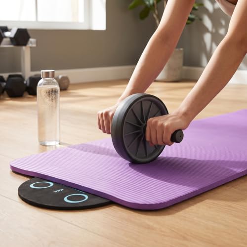 Set de Colchoneta y Almohadilla para Arrodillarse para Entrenamiento, Colchoneta para Ejercicios en Piso con Líneas de Posicionamiento miniatura 3