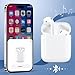 Compatible for AirPods 1st 2nd Gen Wireless Charging Case, Wireless Charging Case Replacement for Airpod 1 2 Generation with Bluetooth Pairing Sync Button