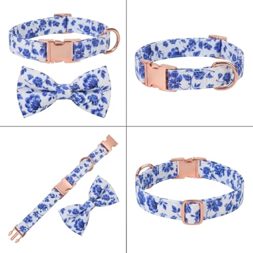 Corbata para Perro con Collar Ajustable y Moño Desmontable miniatura 3