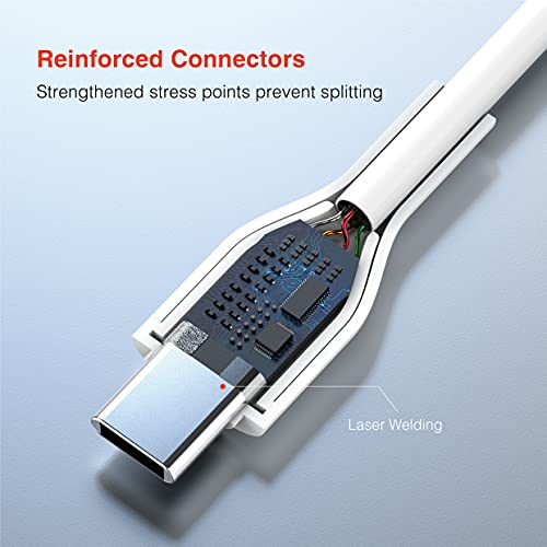 Excitrus Usb Type-C To Type-A Cable (2-Pack) Compatible With Samsung Galaxy S9 S10 S8 Plus/Note9/8 A60 A50, Moto G, Lg And Other Usb C Charger #TOP3