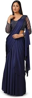 Soch Womens Beads Embellished Nylon Blend Ready-To-Wear Saree Price In India