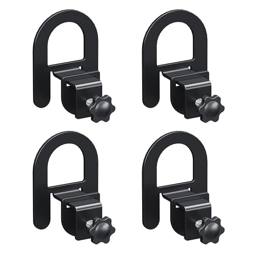 Lutown-Teen 4 Piezas Sujeta Colchones Antideslizantes, Soportes de Colchón para Marcos de Cama, Topes Ajustable de Colchón para Somier de Metal, Fácil Montaje, Negro