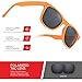 Retro Rewind Classic Polarized Sunglasses, Orange | Smoke Polarized