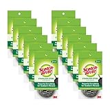 Scotch-Brite Stainless Steel Scrubbers, 2 Scrubbers - Case
