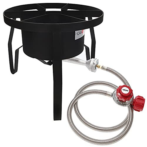 GasOne B-5300-15 igh-Pressure Outdoor Propane Burner Gas Cooker Welded Frame
