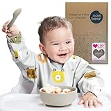 Nombear  Baberos Bebe Impermeables con Mangas - Babero con Mangas Impermeable 6...