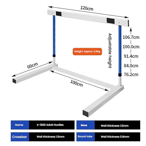 Matériel de parcours d'obstacles et haies athlétisme ajustables - 3