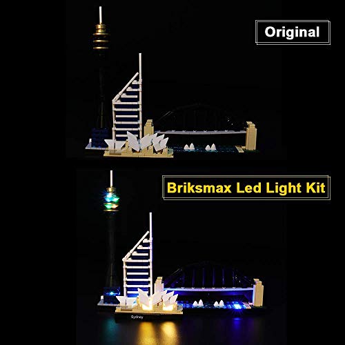 Sydney Skyline Architektonisches LED-Beleuchtungs-Kit kompatibel mit Lego 21032 Bausteinmodell, ohne Lego Set – Bild 4
