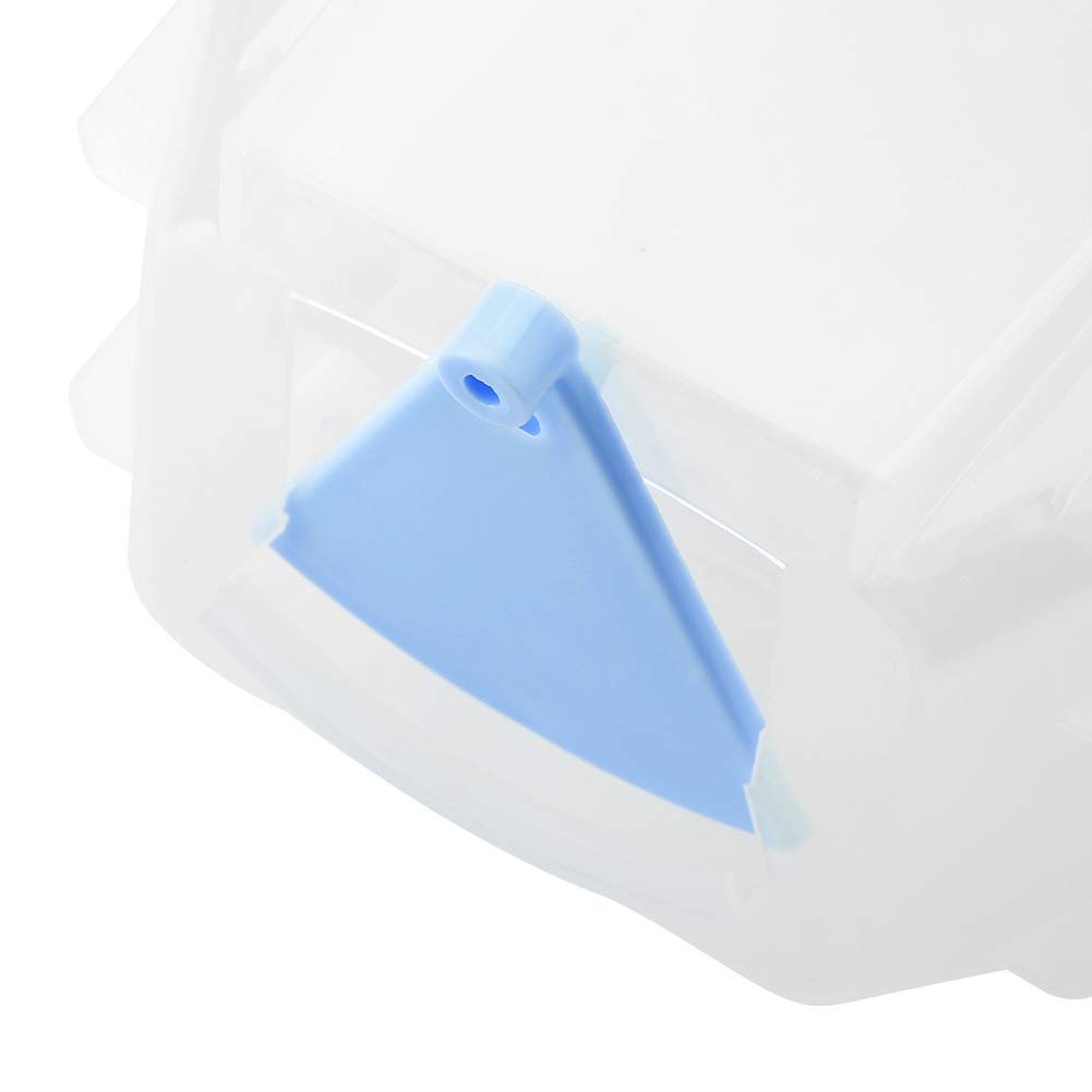 Alimentatore Automatico per Cani e Gatti Distributore di Cibo e Acqua 2 in 1 Materiale Ecologico Grande capacità 500 Ml 34 * 27 * 35 Cm (Blu)