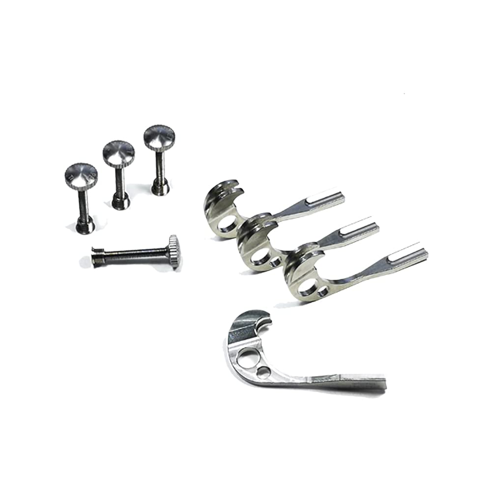 STRADPET Built-in titanium fine tuners set, 4 in 1set, for Cello, in bright or gun gray option, lightweight Version (Bright)