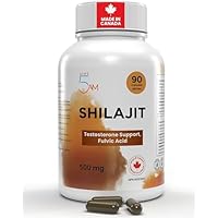 Live 5AM Himalayan Shilajit 500 mg | Made in Canada, High Potency, 90 Vegan Capsules Pure Shilajit for Men & Women with 50% Fulvic Acid, a Natural Antioxidant Supporting Energy, Vitality & Wellness