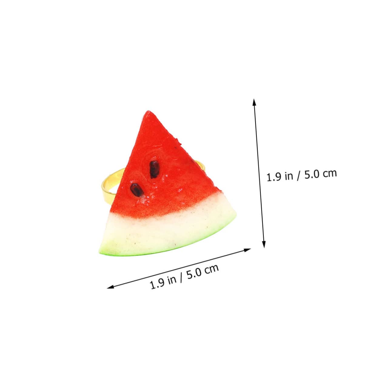 Alipis 12stücke Wassermelonen-Napkin Dekorative Serviettenringe Für Hochzeiten Partys Und Familienessen Leicht Und Einfach Zu Reinigen