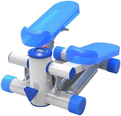 JLDN Mini Steps Fitness Machines, Aerobic Step Machine Stepper Twist with Resistance Bands, Adjustable Twisting Machine Exercises Equipment Home Gym for Women and Man,Blue