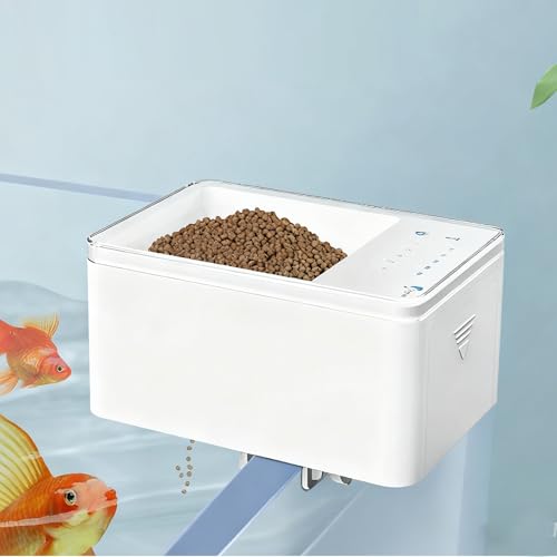 Alimentador automático de peces para acuarios con programador digital de comida 4
