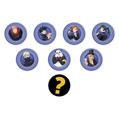 ABYstyle Jujutsu Kaisen Pacote de Insígnias de Surpresa de Bolsa de Anime Mangá Acessórios Mercearia Presente