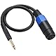 HTGuoji Speakon 6,35 mm Mono Lautsprecherkabel 6,35 mm TS Stecker auf Speakon Lautsprecherkabel weiblich Speakon Buchse auf 6,35 mm TS Stecker DJ/PA Kabel f